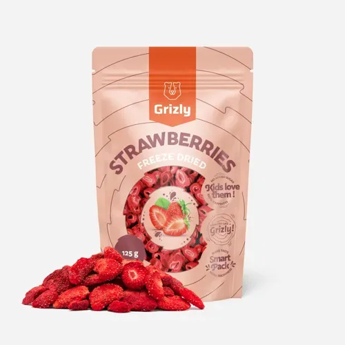 Jahody lyofilizované XXL, 125 g